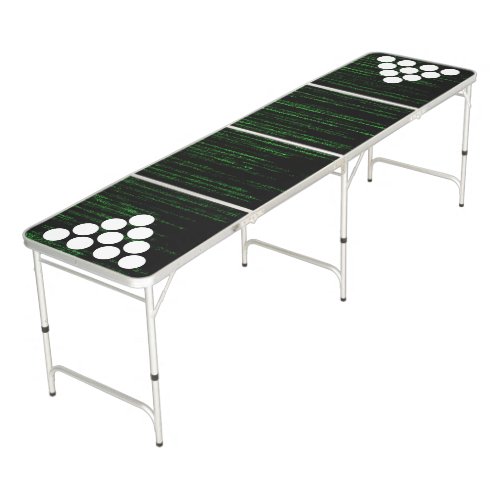 Matrix code beer pong table
