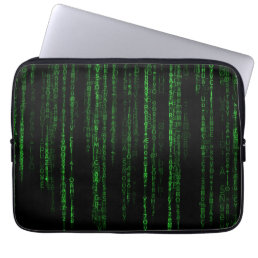 Matrix code laptop sleeve