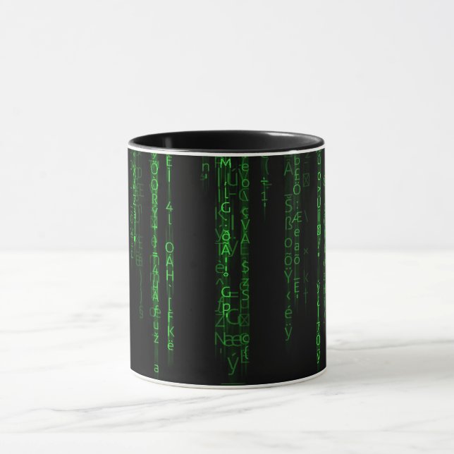 Matrix code mug (Center)