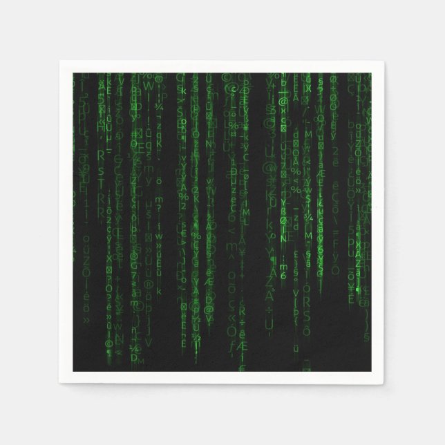 Matrix code napkins (Front)