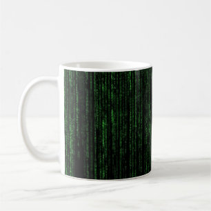 Matrix code   The matrix   Black and green Coffee Mug