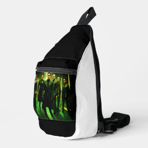 Matrix-Inspired Party Cover Image Futuristic Style Sling Bag