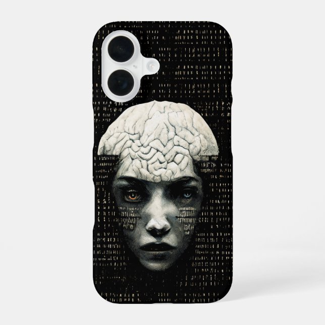 Matrix Man Binary Code iPhone Case (Back)