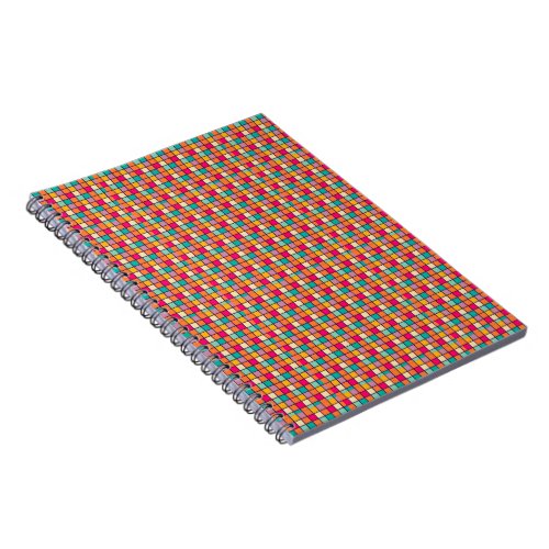 Matrix of Multicolor Squares Notebook