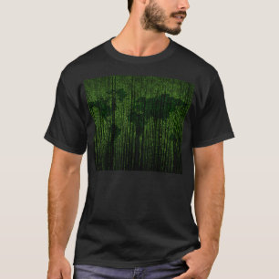 Matrix Of The World In Binary Code T-Shirt