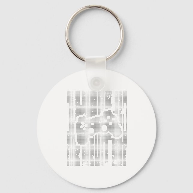 Matrix Pad - Controller Gamer Video Games Gaming Keychain (Front)