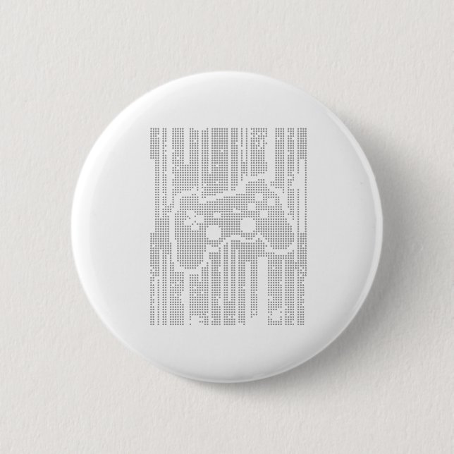 Matrix Pad - Controller Gamer Video Games Gaming Pinback Button (Front)