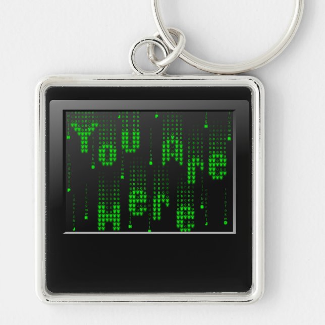 Matrix parody you are here key chains (Front)