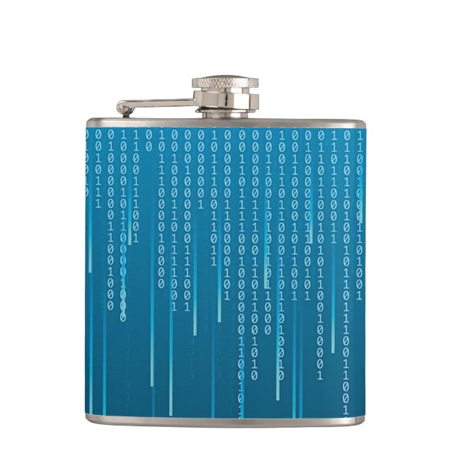 Matrix pattern in Blue Flask (Front)