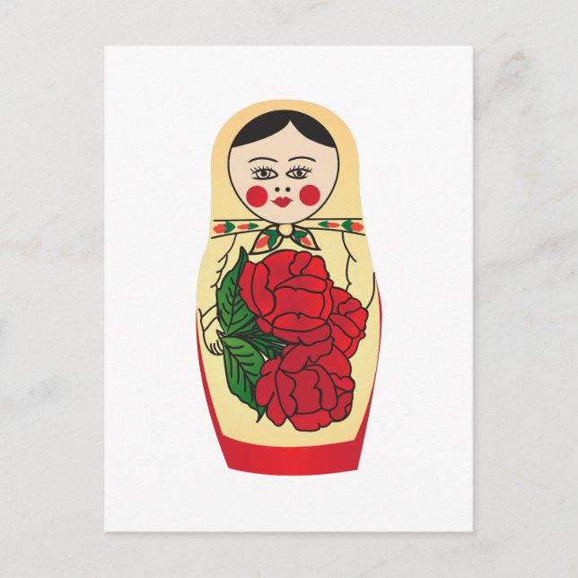 Matrjoška doll postcard (Front)