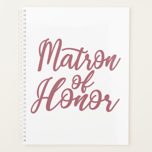 Matron Of Honor Bachelorette Party Bridal Wedding Planner