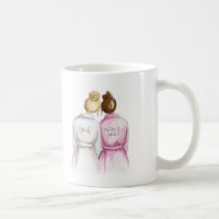 Matron of Honor? Blonde Bun Bride Auburn Maid