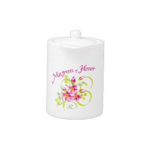 Matron of Honor Bridal Party Teapot