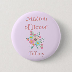 Matron of Honor Bridal Shower Button