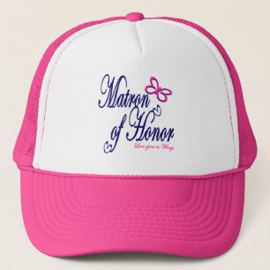 Matron of Honor / Butterfly Trucker Hat