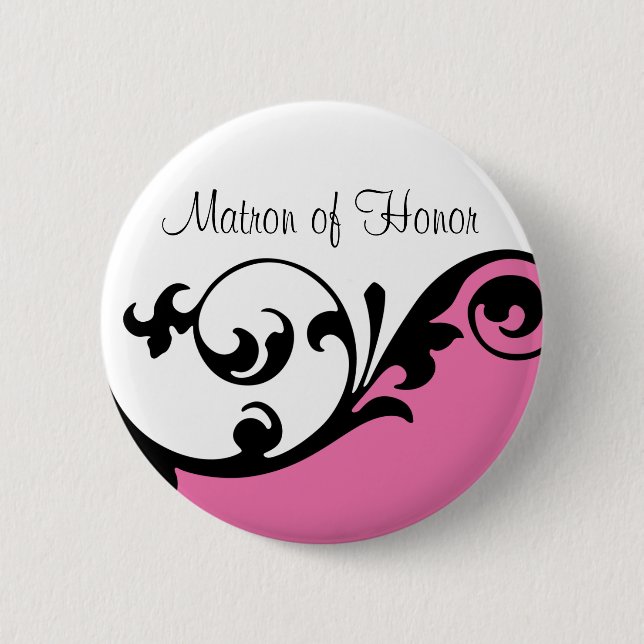 Matron of Honor Button (Front)