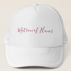 Matron of Honor Calligraphy Trucker Hat