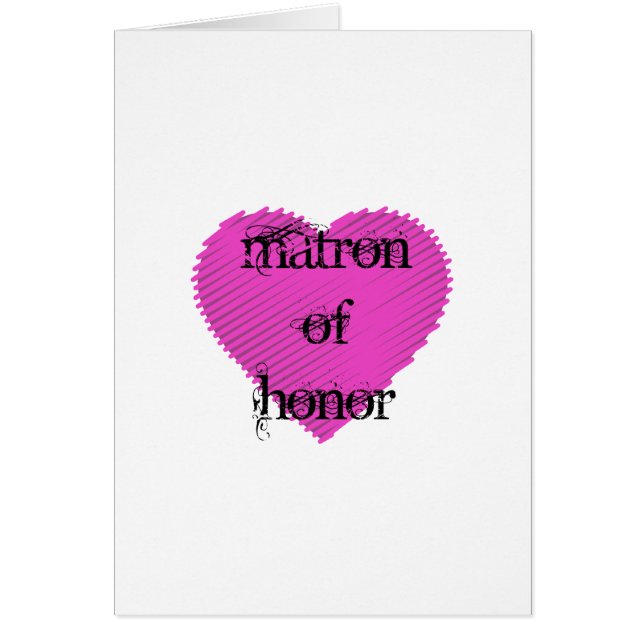 Matron of Honor Cards (Front)