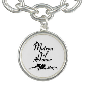 Matron Of Honor Charm Bracelet