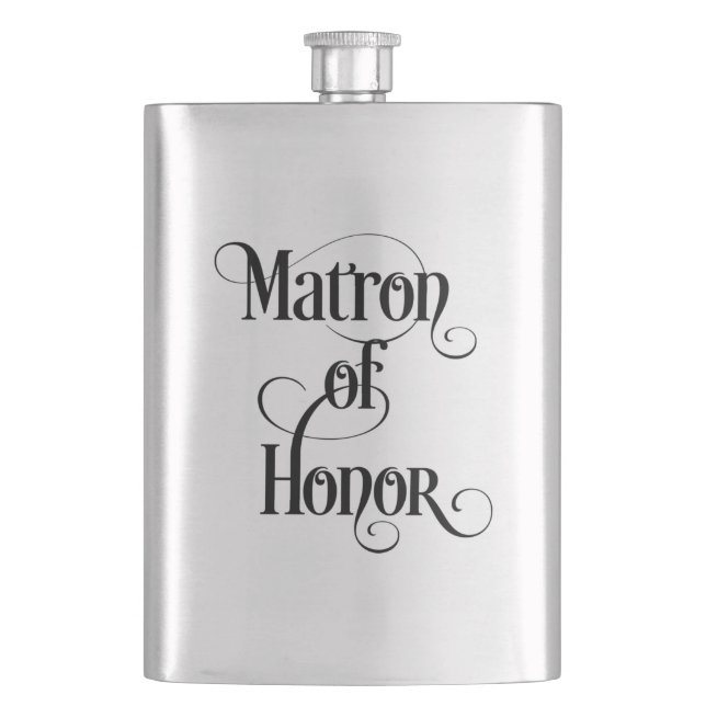 Matron of Honor Flask (Front)