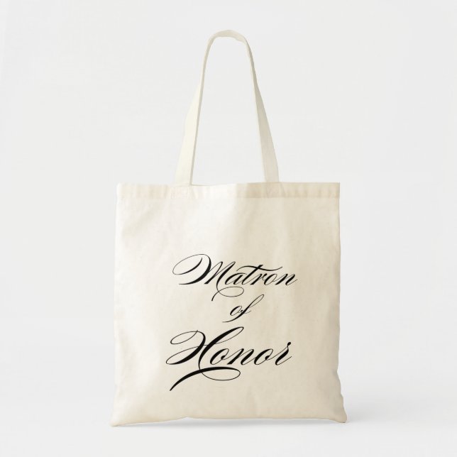 Matron of Honor Gift tote for wedding Bag (Front)