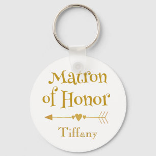 Matron of Honor Gifts Keychain