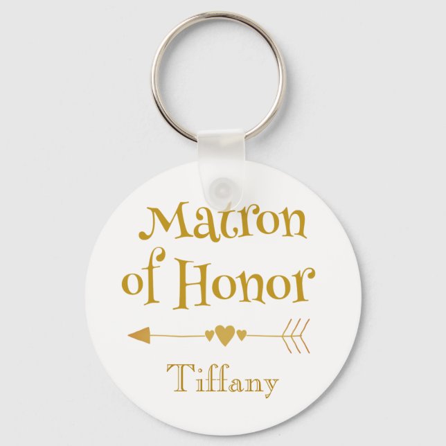 Matron of Honor Gifts Keychain (Front)