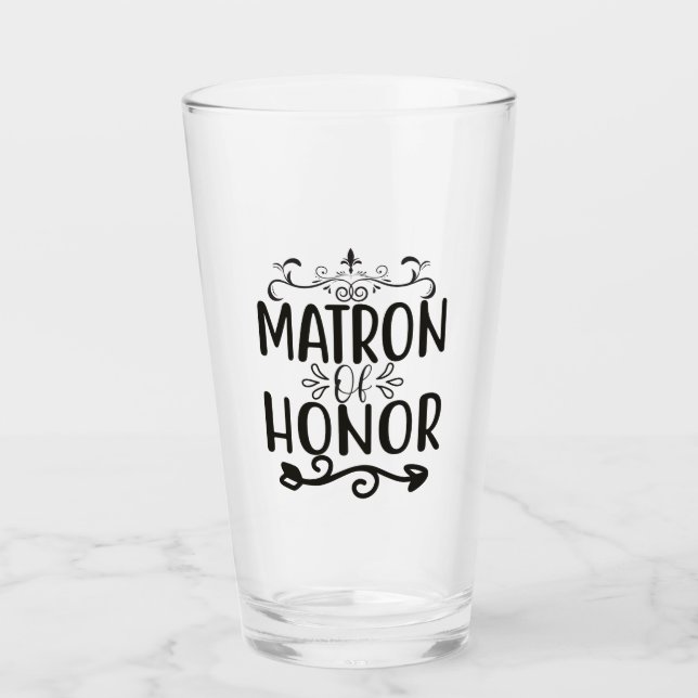 Matron Of Honor Glass (Front)