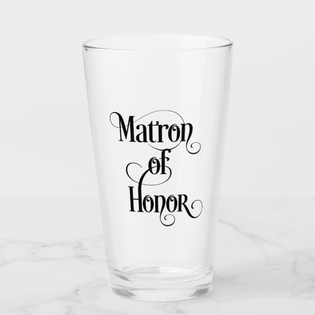 Matron of Honor Glass (Front)
