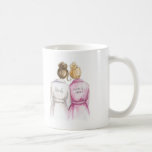 Matron of Honor? Mug Brunette Bride Blonde Maid<br><div class="desc">Ask your friends and family to stand beside you with a functional keepsake! On this mug, a Brunette Bun Bride is featured with her Blonde Bun Matron of Honor. The back reads "Will you be my Matron of Honor?". I’m so excited to now be offering my very popular “Will you...</div>