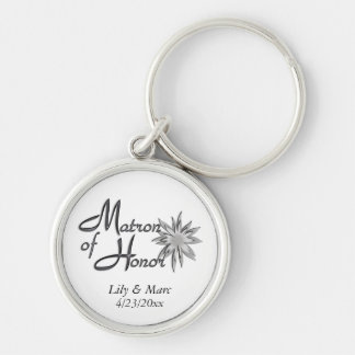 Matron of Honor Personalized Keychain