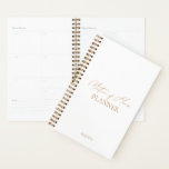 "Matron of Honor Planner" Modern Elegant Wedding Planner<br><div class="desc">Designed to coordinate with for the «Chloe» Wedding Invitation Collection. To change details,  click «Details». To move the text or change the size,  font,  or color,  click «Edit using Design Tool». View the collection link on this page to see all of the matching items in this beautiful design</div>
