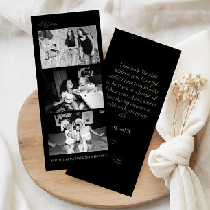 Matron of Honor Proposal Photo Strip Photo Booth Save The Date