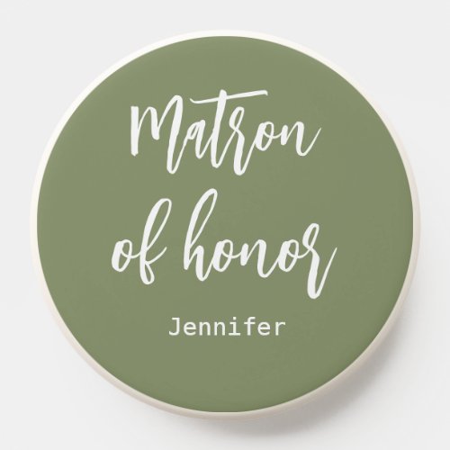 Matron of Honor Sage Green Wedding  PopSocket