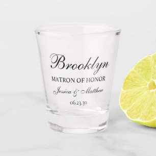 Matron of Honor Script Customized Shot Glass