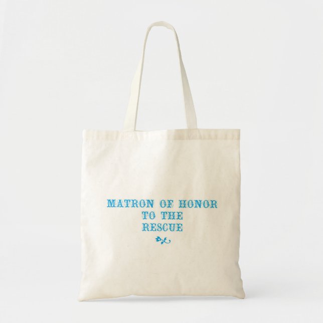 Matron of Honor Tote Aqua (Front)