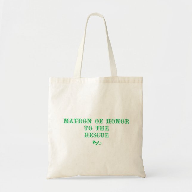 Matron of Honor Tote Kelly Green Bag (Front)