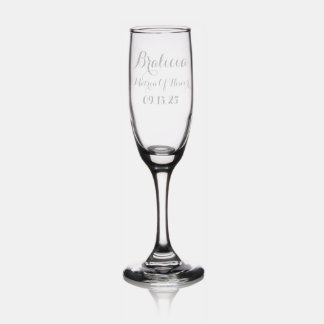 Matron Of Honor Wedding Glasses