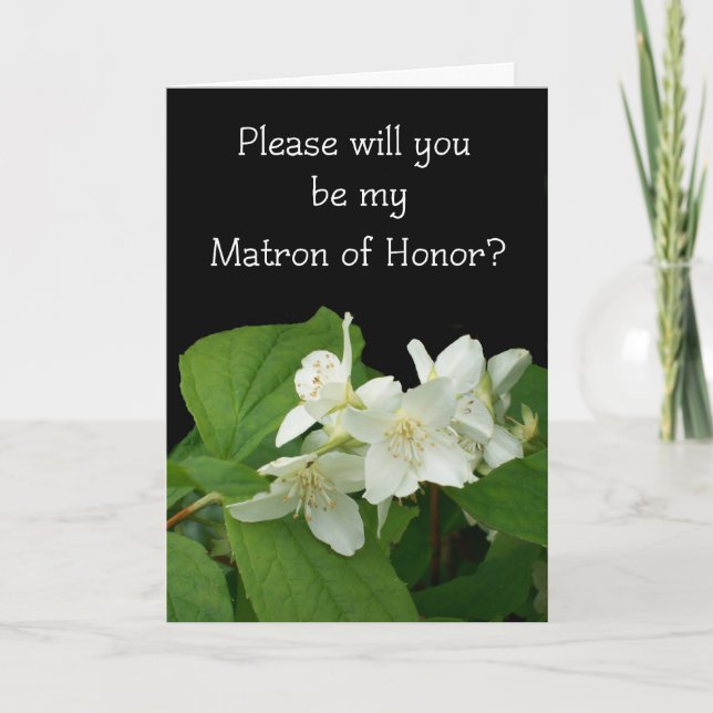 Matron of Honor Wedding Invitation Card (Front)
