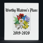 Matrons Planner 3 Ring Binder<br><div class="desc">OES Worthy Matrons Planner for 2019-20,  this binder makes an attractive place to keep track of all your plans for your year as a Worthy Matron.</div>