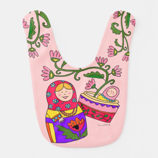 Matroshka Ukrainian Art Bib (Front)