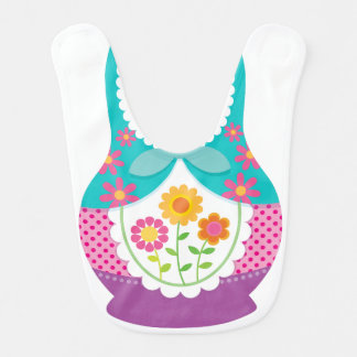 Matryoshka Bib - Purple and Teal