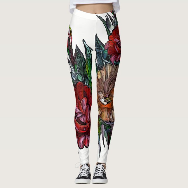 MATRYOSHKA COLLECTION , wearable ART Leggings (Front)