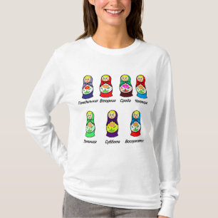 Matryoshka Days of the Week T-Shirt