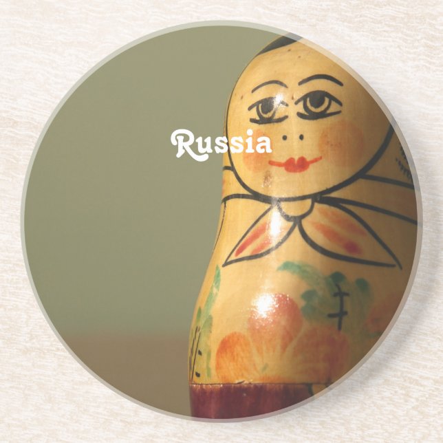 Matryoshka Doll Drink Coaster (Front)