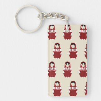 Matryoshka Doll Pattern Keychain
