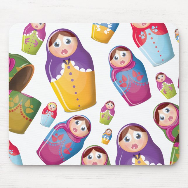 Matryoshka doll - Russian Nested Dolls Pattern Mouse Pad (Front)