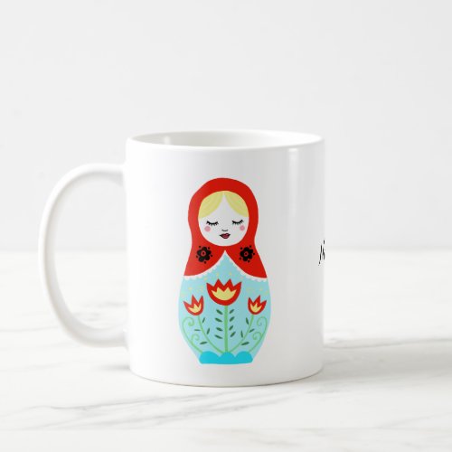 Matryoshka doll Russian nesting nested doll custom Coffee Mug