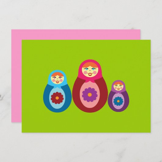 Matryoshka Dolls (Front/Back)