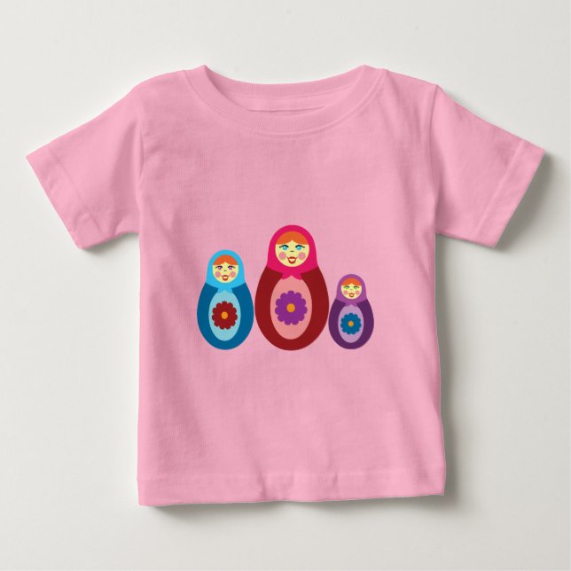 Matryoshka Dolls Baby T-Shirt (Front)